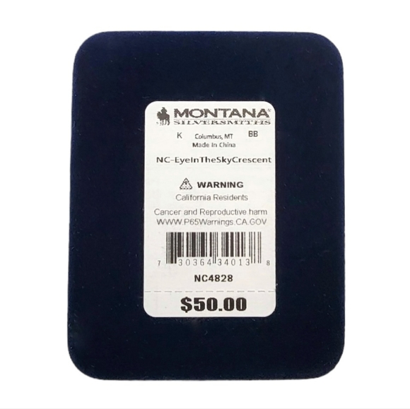 Montana Silversmiths Women’s Eye In The Sky Crescent Necklace NEW! - Picture 3 of 11